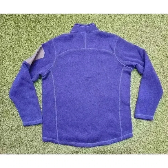 Eddie Bauer Mens XL Long Sleeve Half Zip Pullover Blue Fleece Sweater Shirt - Picture 7 of 7